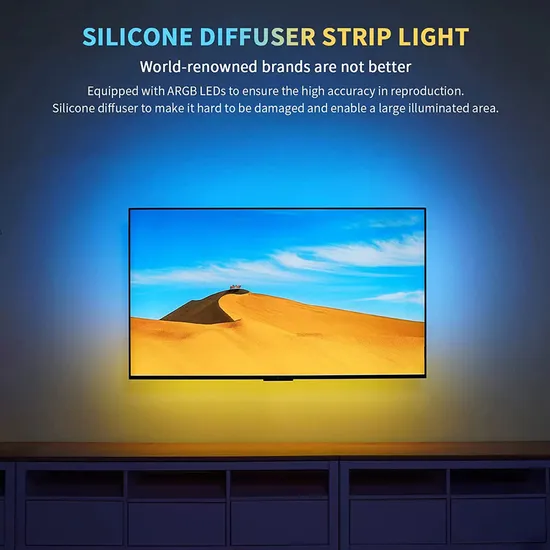 Hot New Products Back Light LED TV Backlight for Gaming Room Smart Strip Lights Magic Sync Lightstrip (suitbale for the TV size 90