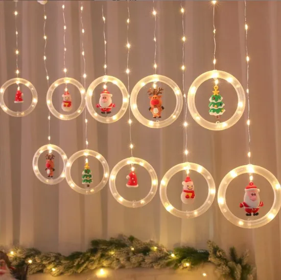 Christmas Decoration Lights Room Layout Window Decoration LED Lights Wishing Ball Ice Strip Light String 