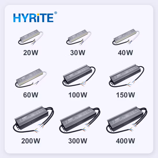 Waterproof IP67 12V 30W 60W 100W 150W 200W 300W LED Power Supply