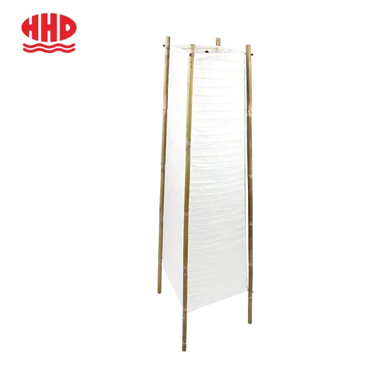 Luxury Paper LED Table Desk Lighting Bamboo Frame Indoor Floor Lamp 