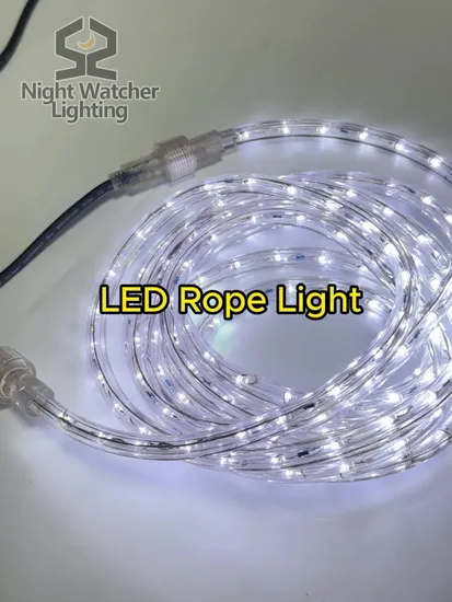 CE Warm White Tube Strip 360 Degree Flexible LED Rope Light for Xmas Decoration 